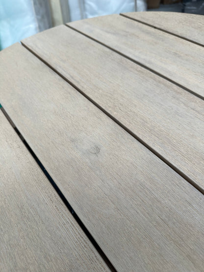 John Lewis Burford Round Garden Bistro Table, 75cm (Acacia Wood), Natural