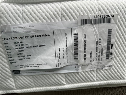 John Lewis Latex Cool Collection 2400 Pocket Spring Mattress, Medium/Firm Tension, Super King Size