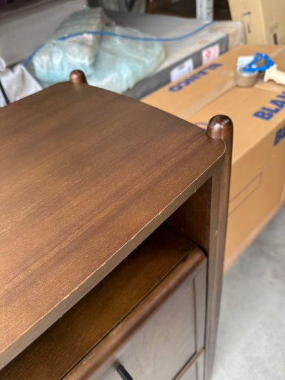 John Lewis Mid Century Shoe Cabinet, 2 Tier, Natural Honey