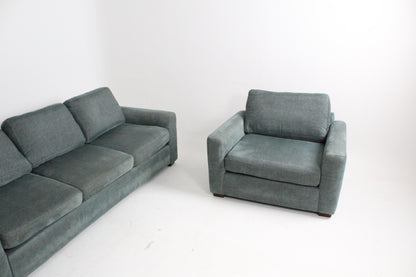 John Lewis Oliver Modular Grand 4 Seater in Alpine Green Chenille