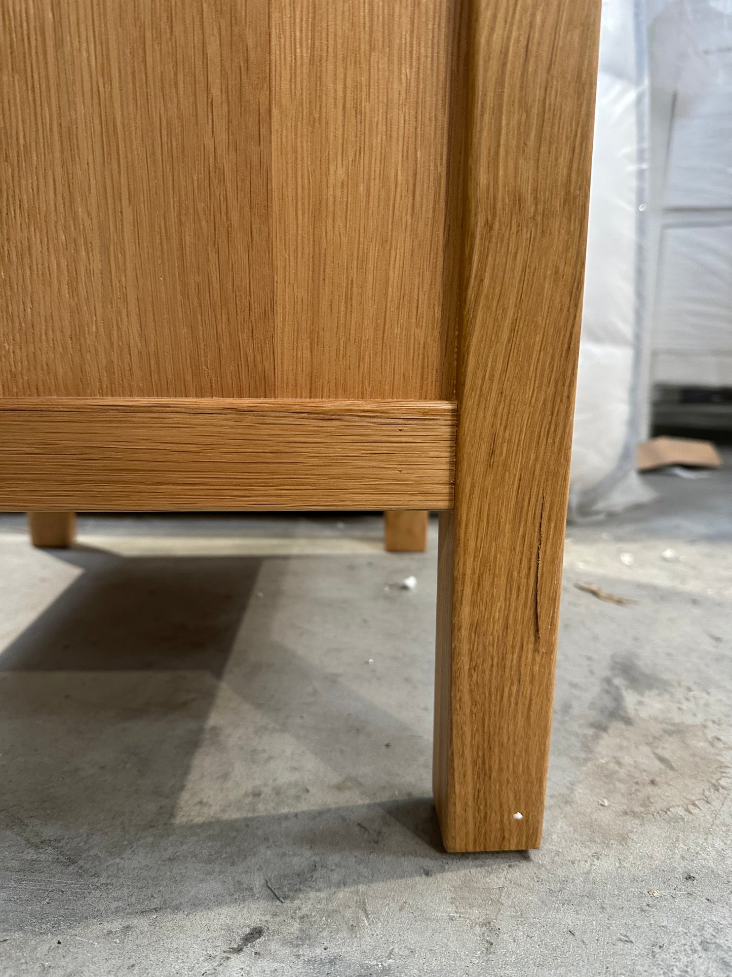 John Lewis Essence 1 Door Bedside Table, Oak