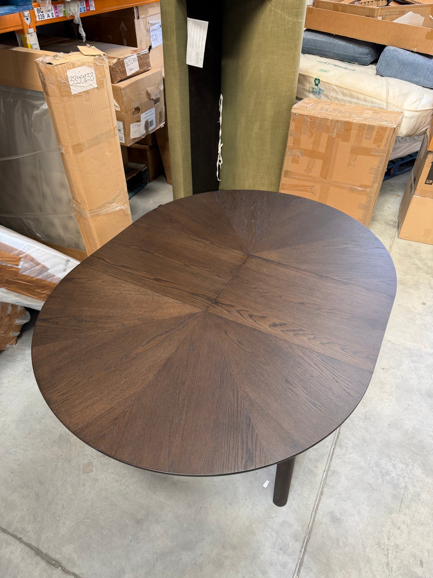 John Lewis Notch Extending 4-6 Seater Round Dining Table, Dark Stain