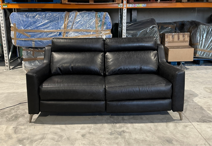 John Lewis Parker Knoll  Elevate  Large 2 Seater Leather Sofa, Metal Leg