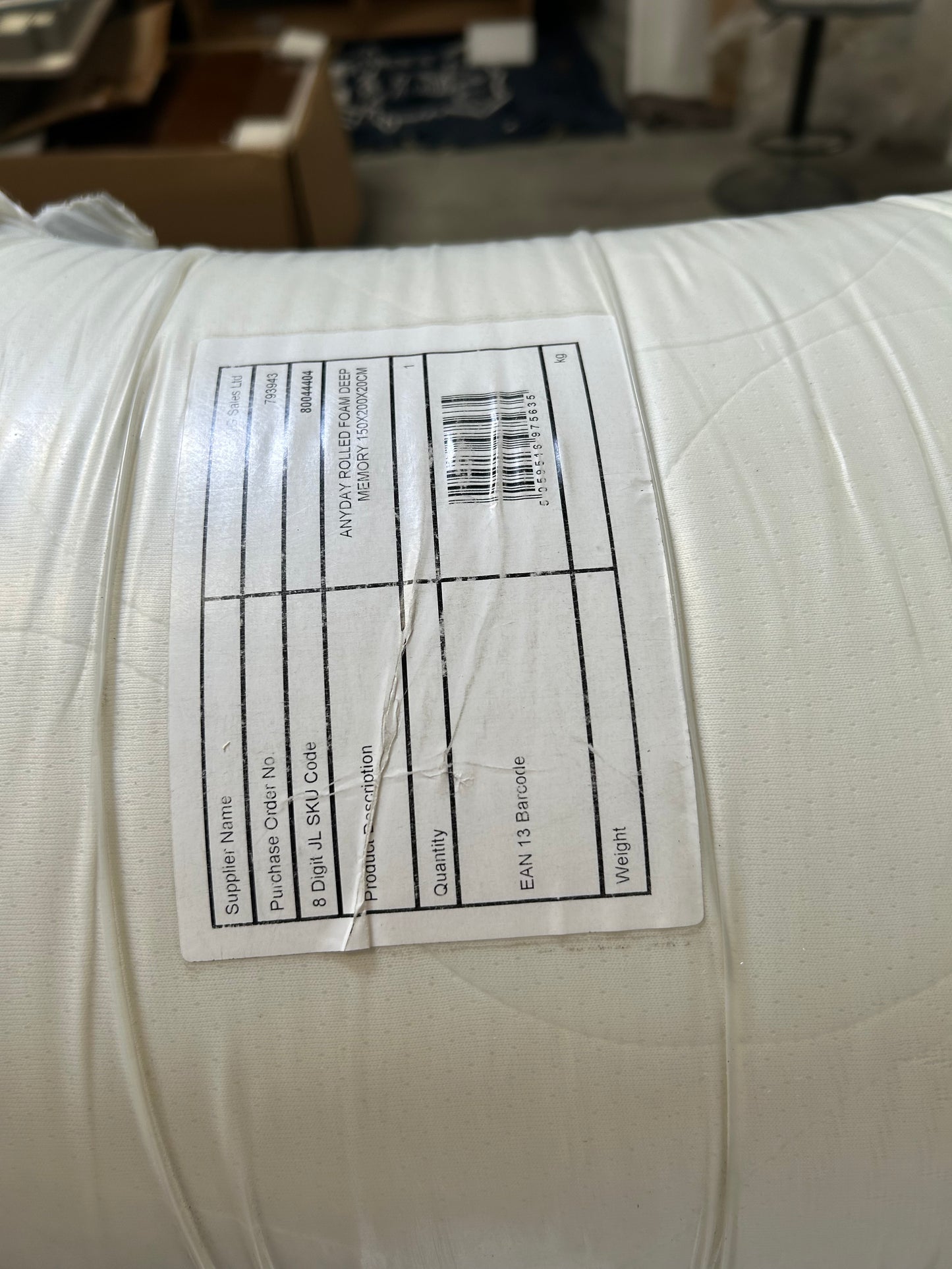 John Lewis Rolled Deep Memory Foam Mattress, Medium/Firm Tension, King Size