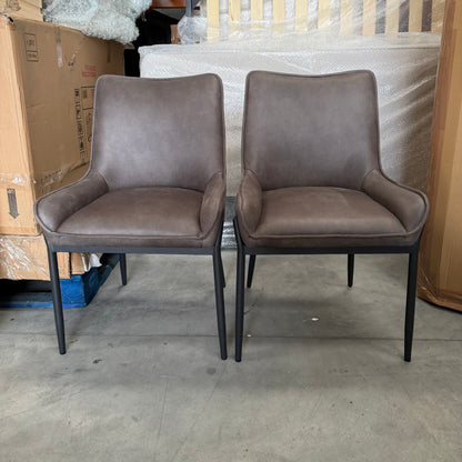 John Lewis Calgary Dining Chair, Set of 2, Mocha