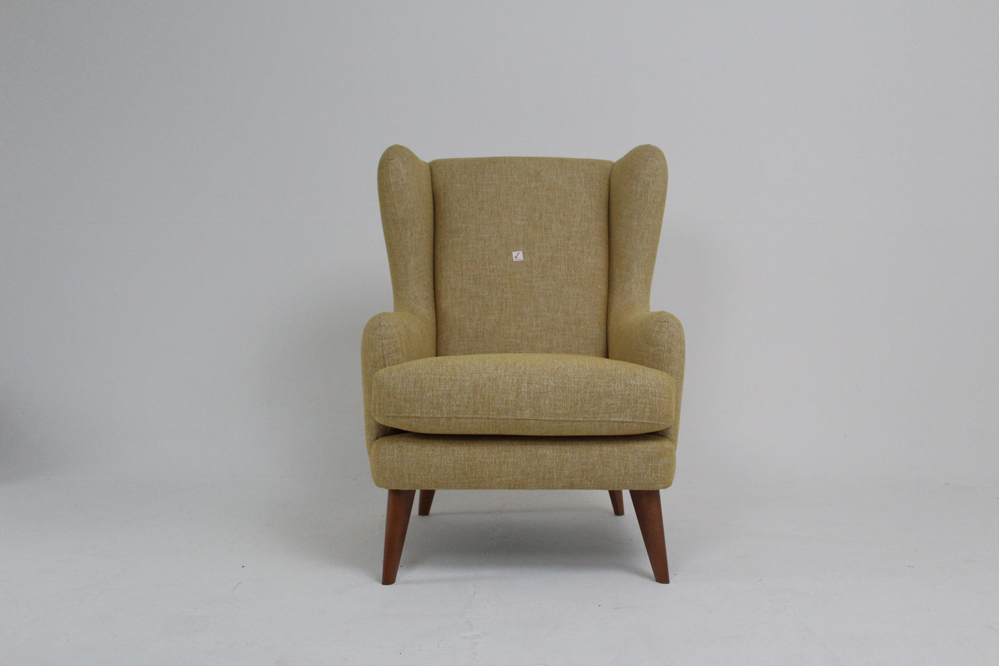 John Lewis Bergen Armchair, Dark Leg in Mustard