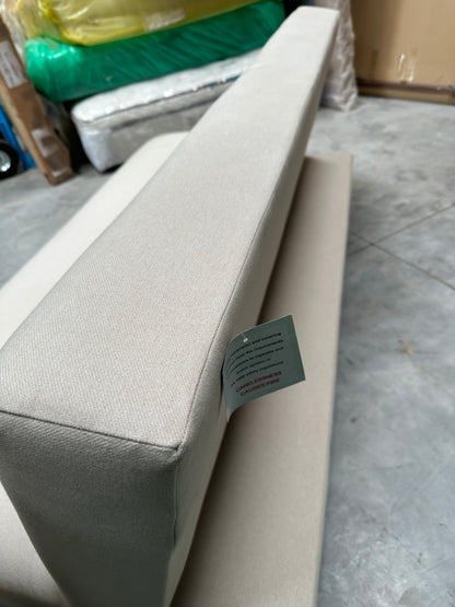 John Lewis Clapton Fixed Back Small Double Sofa Bed, Light Leg, Cambridge Natural