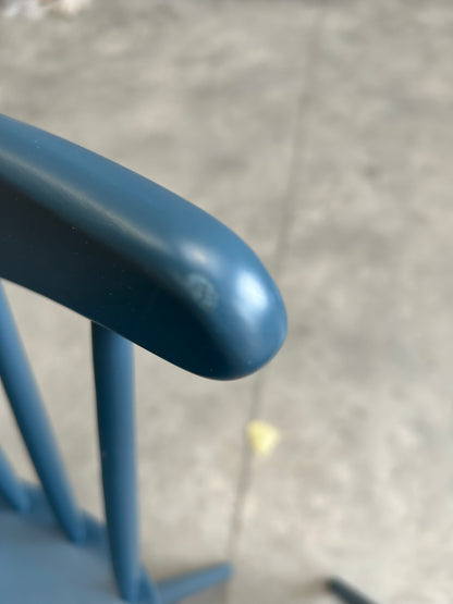 John Lewis Spindle Dining Chair, Set of 2, Blue, FSC-Certified (Beech Wood)