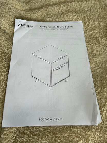 John Lewis Format 1 Drawer Bedside