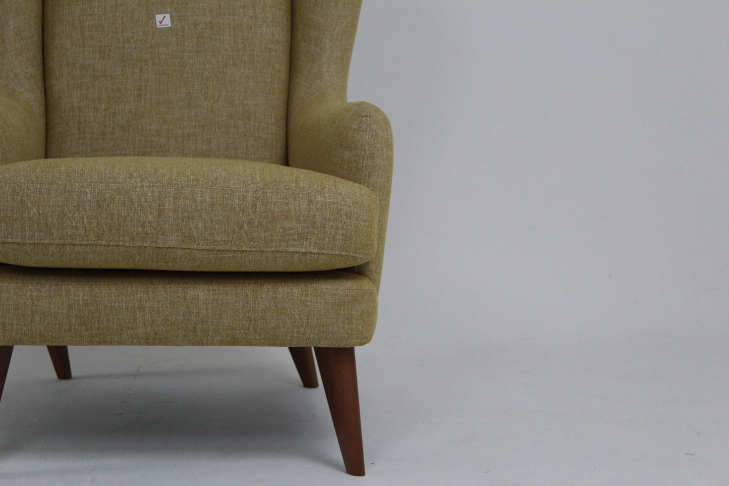 John Lewis Bergen Armchair, Dark Leg in Mustard