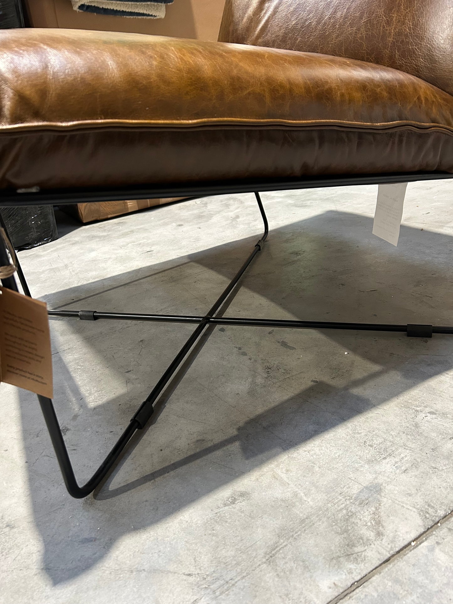 nkuku Kashvi Oversized Leather Lounger