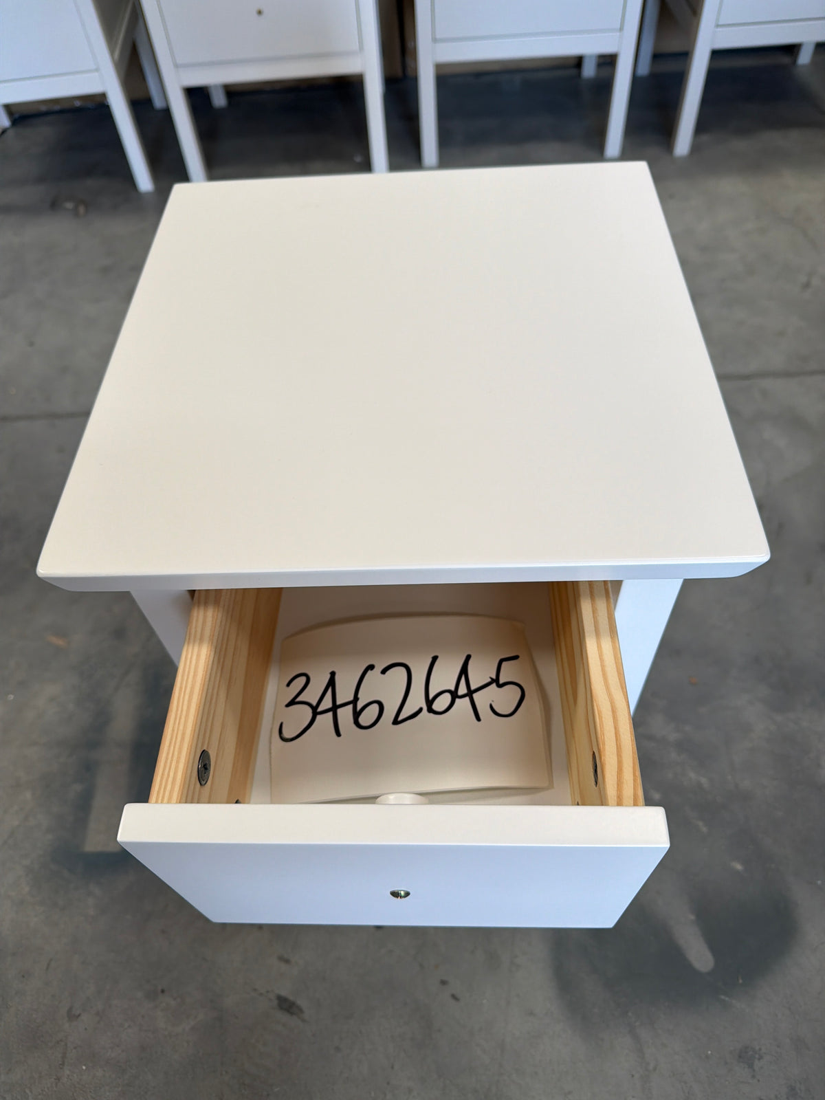 John Lewis Wilton Bedside Table Whit