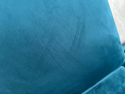 John Lewis Barbican 5+ Seater Corner Sofa Quartz Pale Blue Velvet