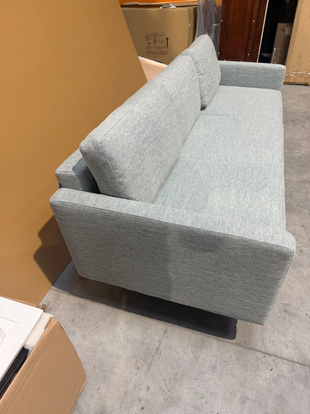 Swyft Linen 3 Seater Sofa Model 01  Seaglass