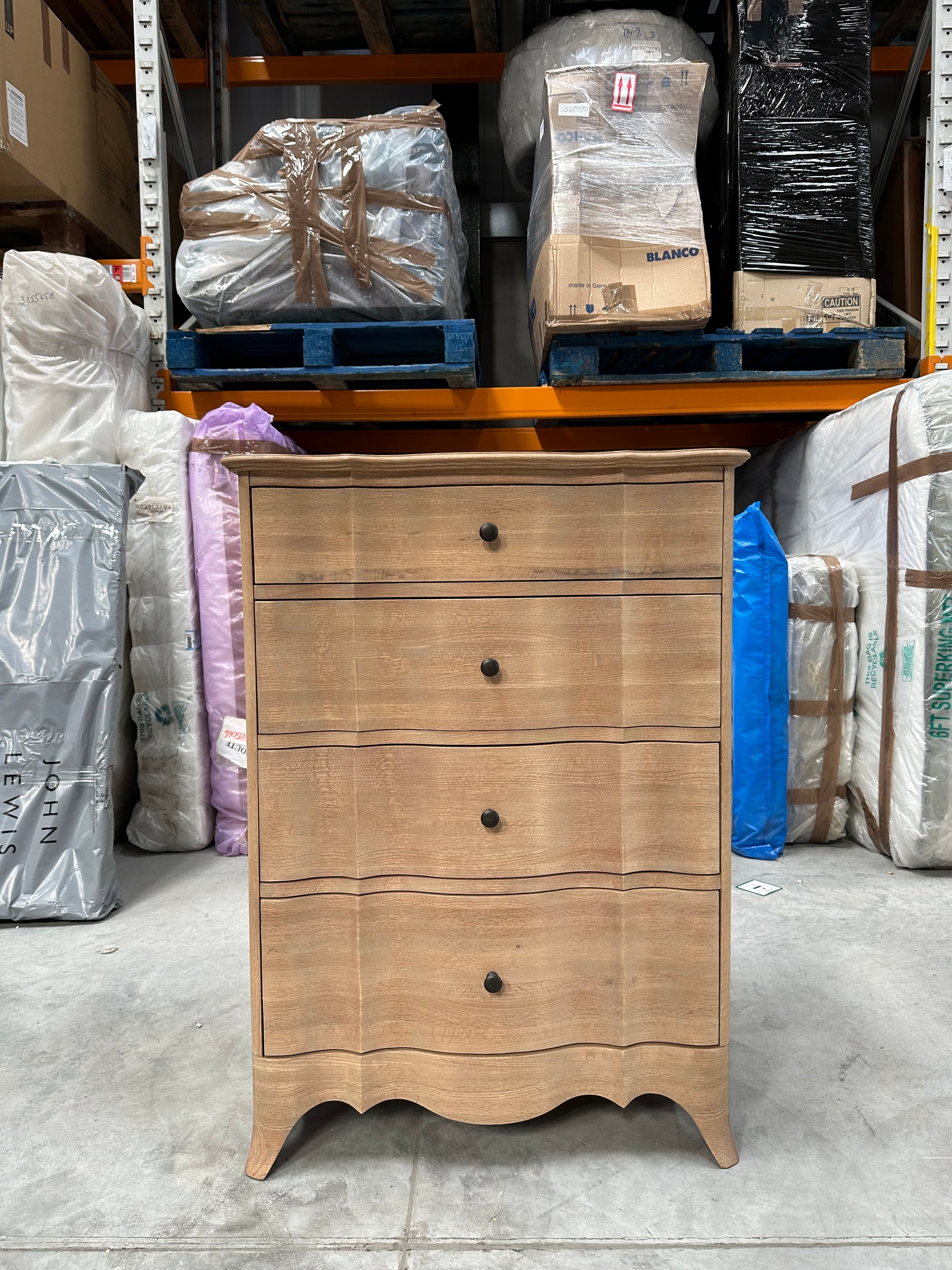 John Lewis Louis 4 Drawer Chest, Oak