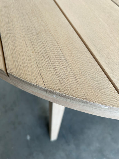 ohn Lewis Burford Round Garden Dining Table, 100cm