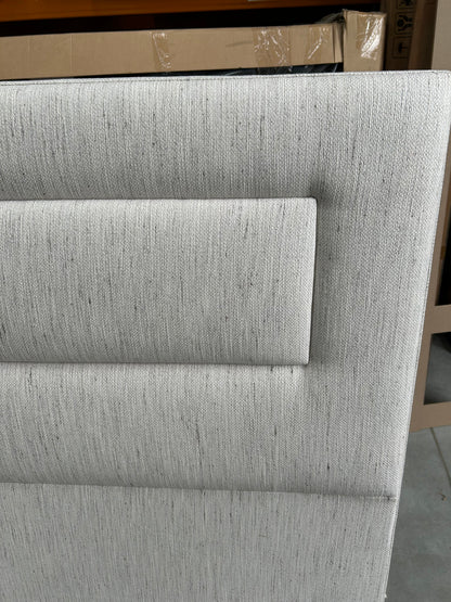 Vispring Juliet Full Depth Upholstered Headboard King Size Faux Suede Mink