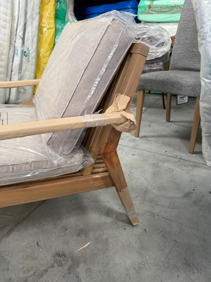 John Lewis Mona Garden Lounge Chair Acacia Wood Natural