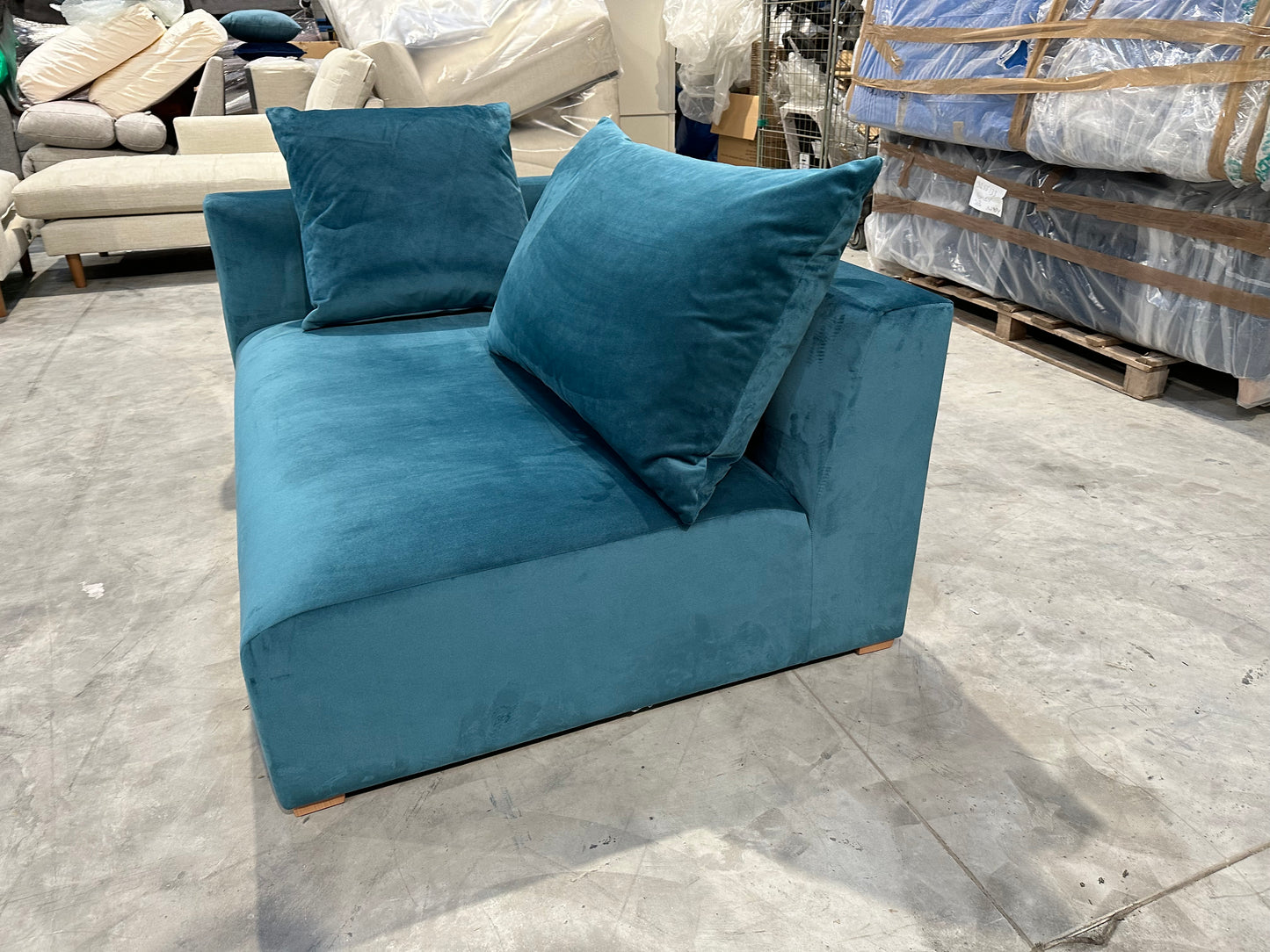 John Lewis Tokyo LHF Grand Modular Arm Unit In Teal