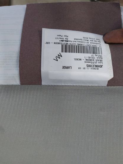 John Lewis + Swoon Lyon Large 2 Seater Sofa, Dark Leg, Weave Nickle Grey