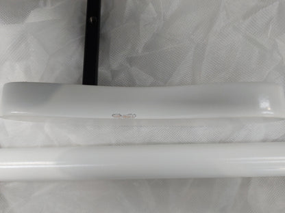 Kub Kielder Glider Nursing Chair and Footstool, Light Grey/White Frame