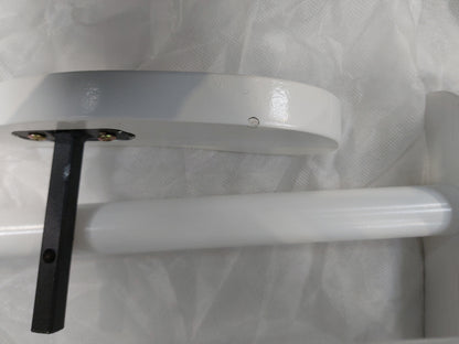 Kub Kielder Glider Nursing Chair and Footstool, Light Grey/White Frame