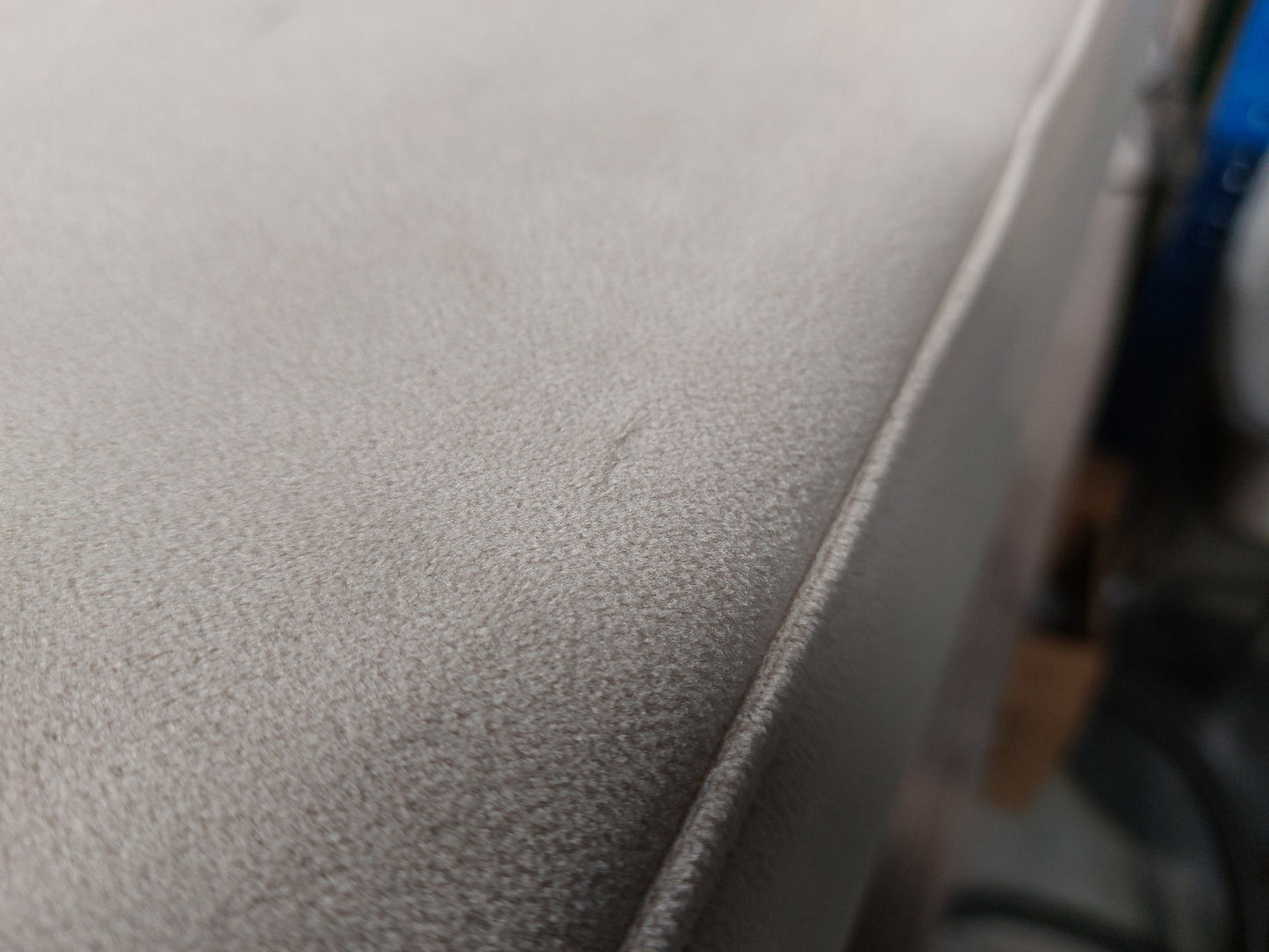 John Lewis Bergen II Footstool Easy Clean Eco Velvet Natural