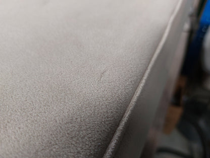 John Lewis Bergen II Footstool Easy Clean Eco Velvet Natural