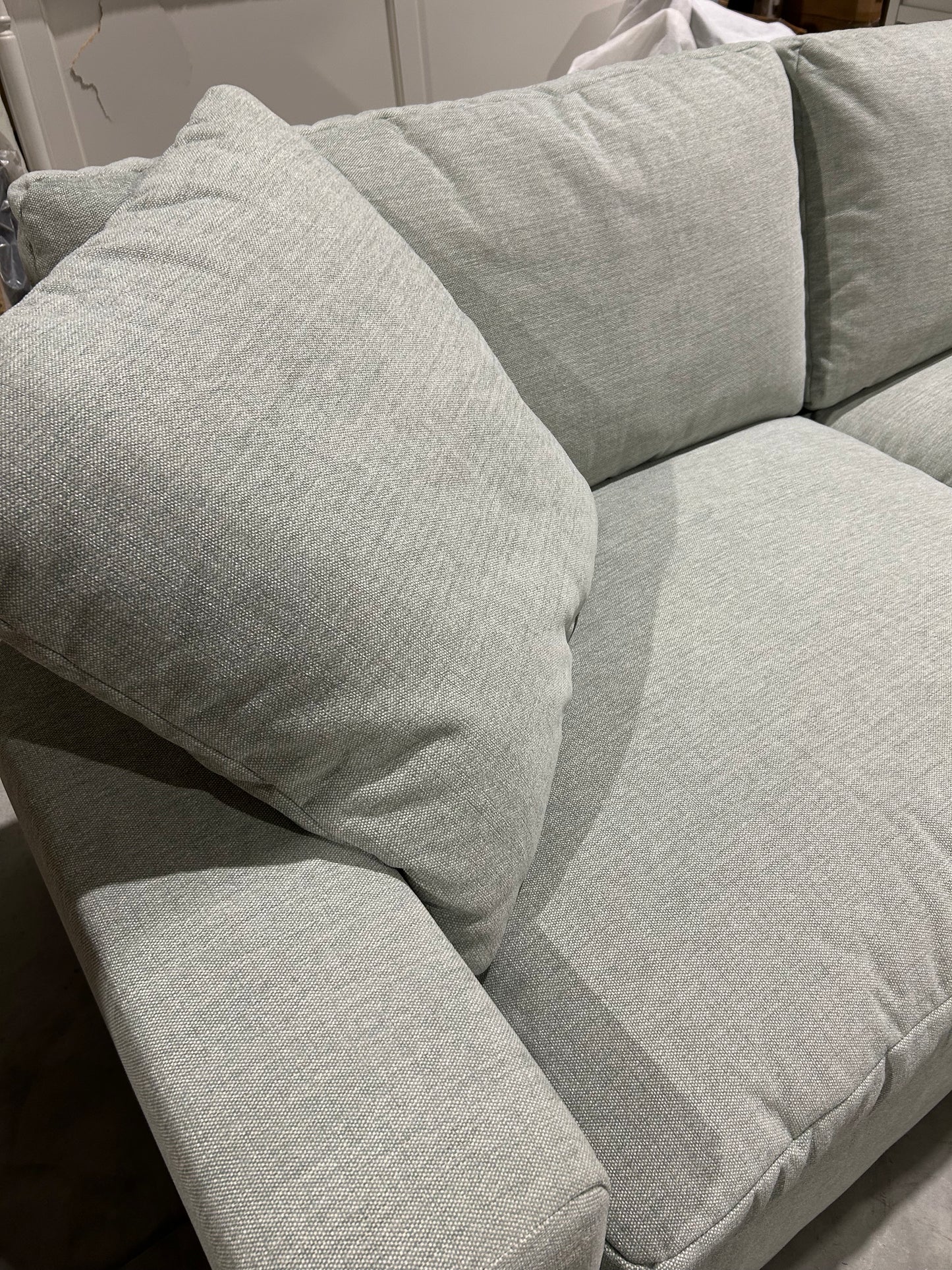 John Lewis Mellow Grand 4 Seater Sofa Aquaclean Sea Grass