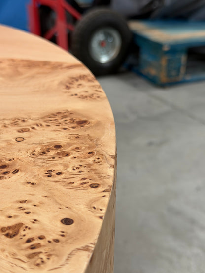 John Lewis Burl Round Coffee Table Natural