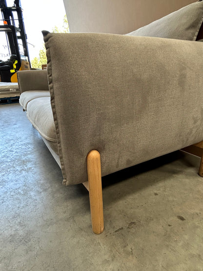 John Lewis & Partners Pillow Large 3 Seater Sofa Grey