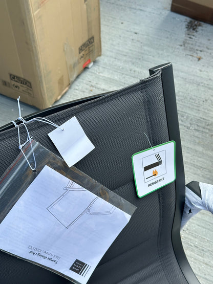 John Lewis Tampa Garden Dining Chair, Set of 2, Grey