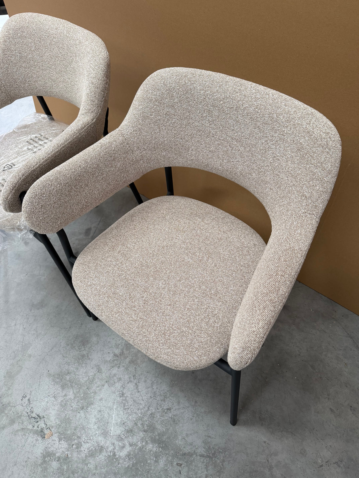 John Lewis Wise Dining Armchair, Set of 2, Taupe Kitchen