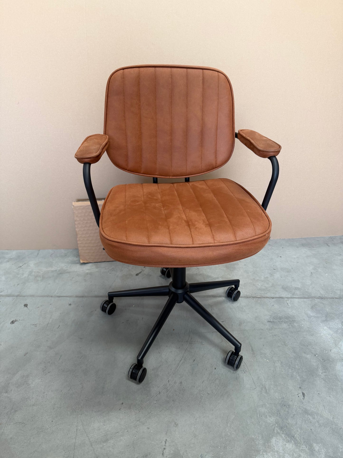 John Lewis Rowley Office Chair Whisky Brown