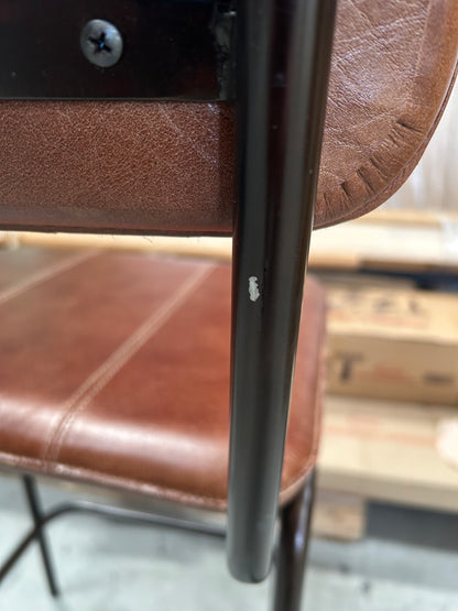 nkuku Ukari Counter Chair Chocolate Brown - LIST