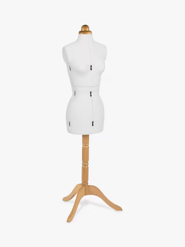Adjustoform Traditional Lady Valet Dressmaking Mannequin, Cream, Small