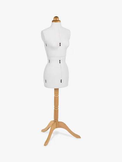 Adjustoform Traditional Lady Valet Dressmaking Mannequin, Cream, Small