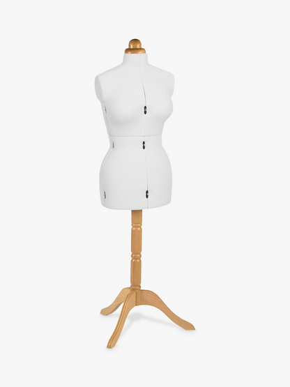 Adjustoform Traditional Lady Valet Dressmaking Mannequin, Cream, Small