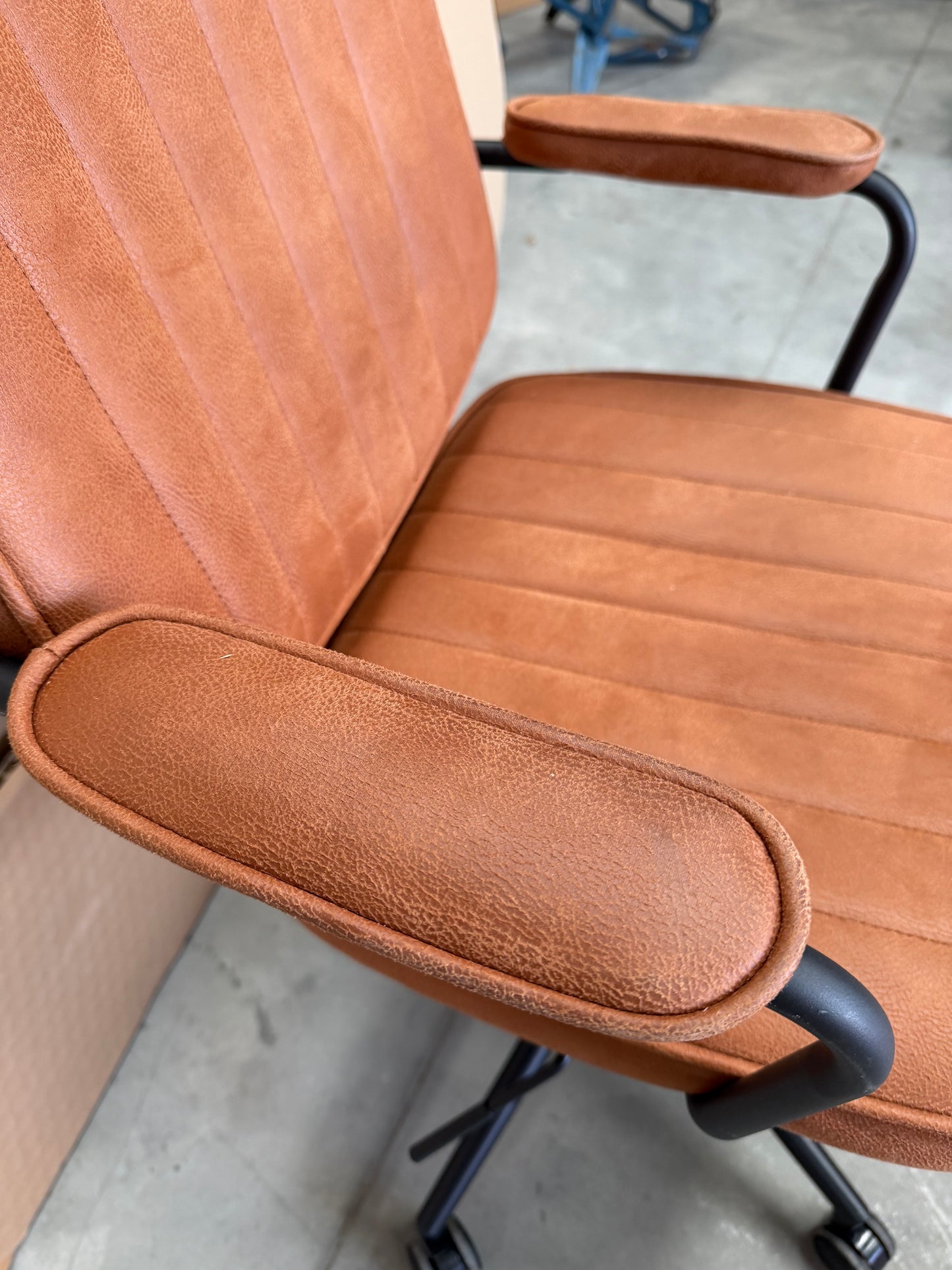 John Lewis Rowley Office Chair Whisky Brown