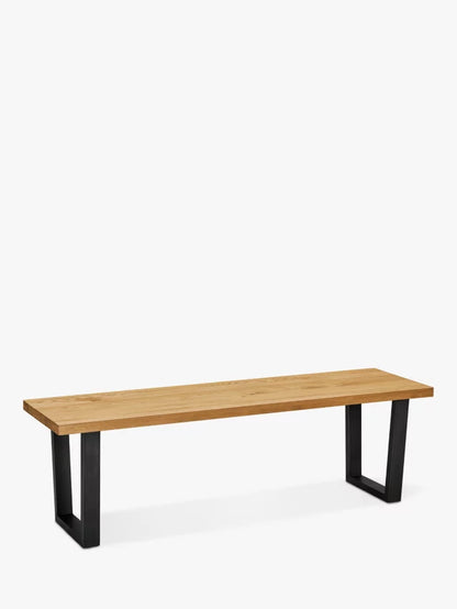 John Lewis Calia 3-Seater Dining Bench, Oak