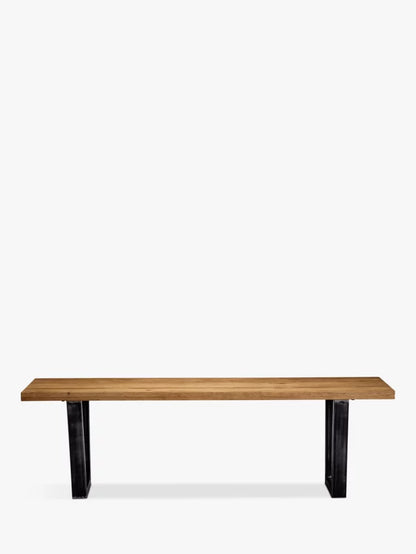 John Lewis Calia 3-Seater Dining Bench, Oak