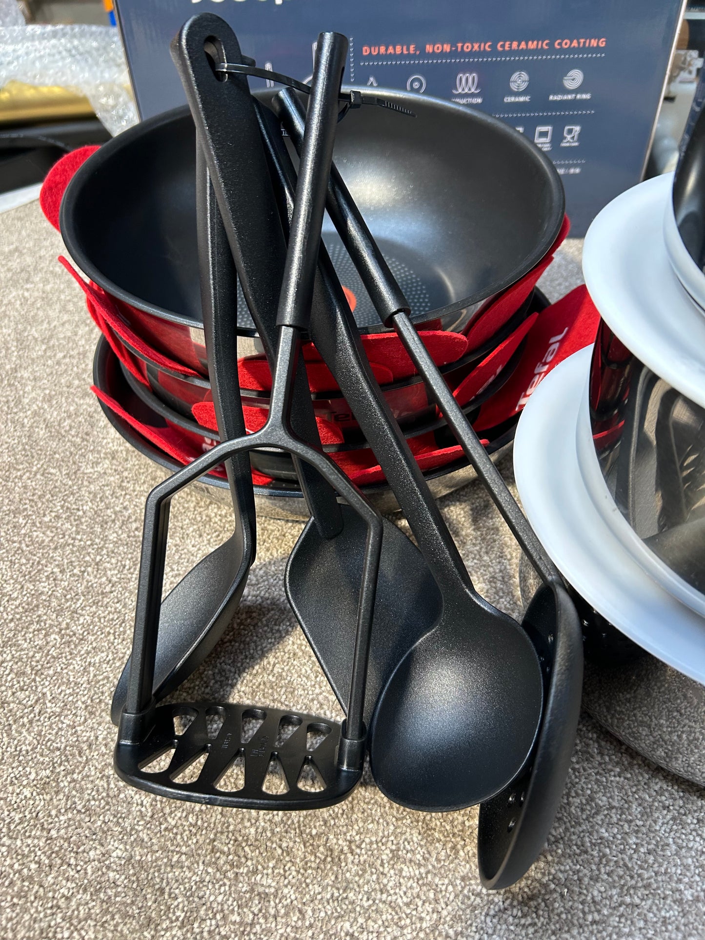 Tefal Ingenio Emotion Stainless Steel Pans, Lids & Utensils Set, 22 Piece