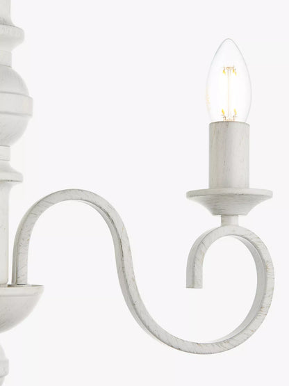 John Lewis Carlita 3 Arm Ceiling Light, White