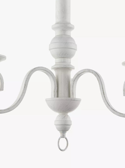 John Lewis Carlita 3 Arm Ceiling Light, White