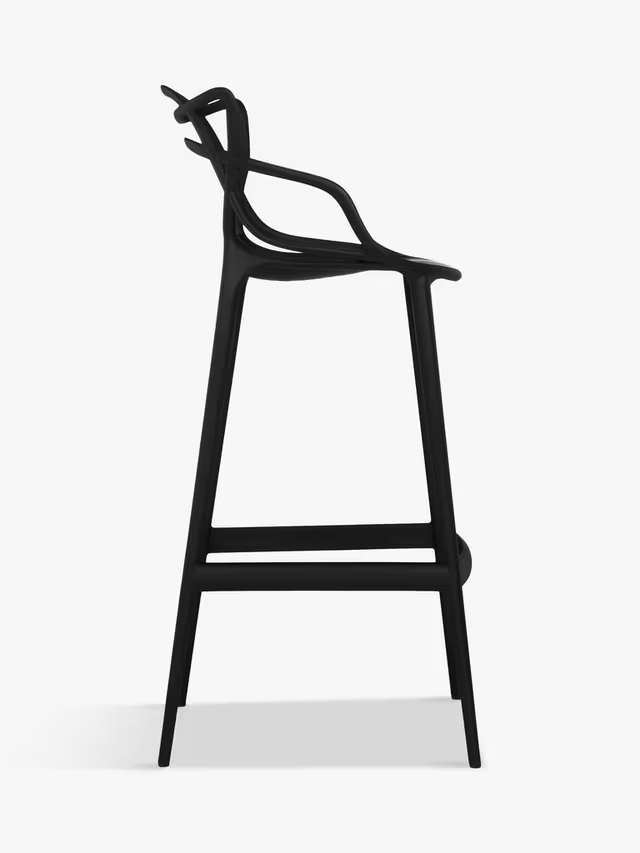 Kartell Philippe Starck for Kartell Masters Bar Stool, Black