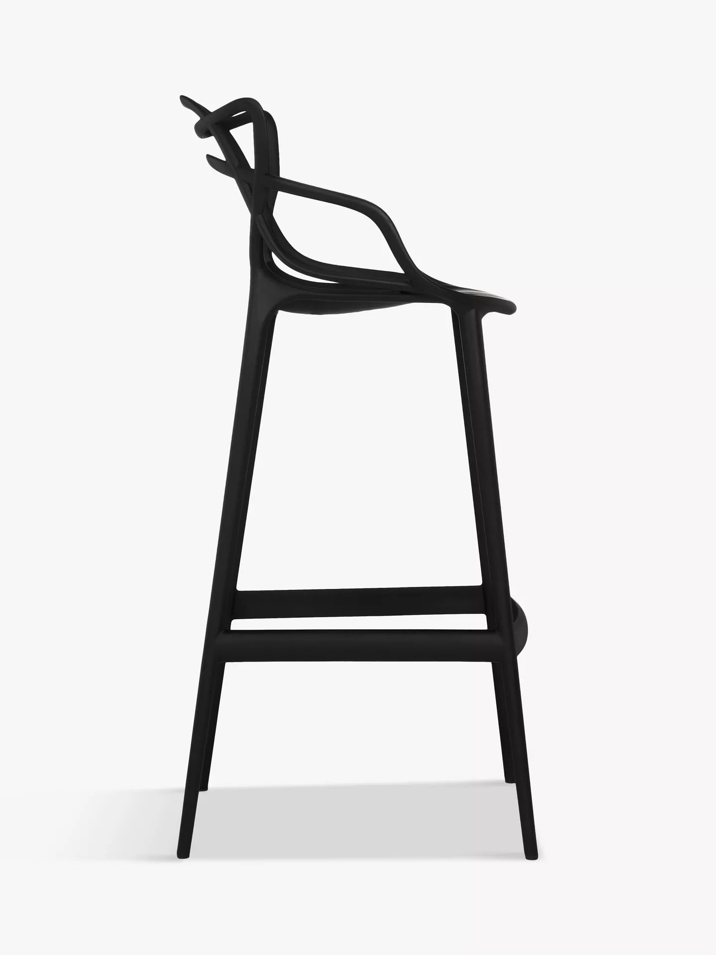 Kartell Philippe Starck for Kartell Masters Bar Stool, Black