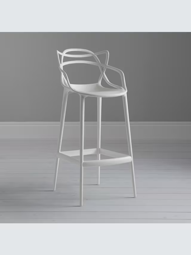 Kartell Philippe Starck for Kartell Masters Bar Stool, White