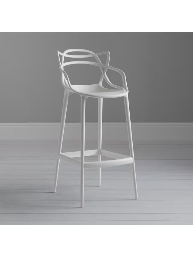 Kartell Philippe Starck for Kartell Masters Bar Stool, White