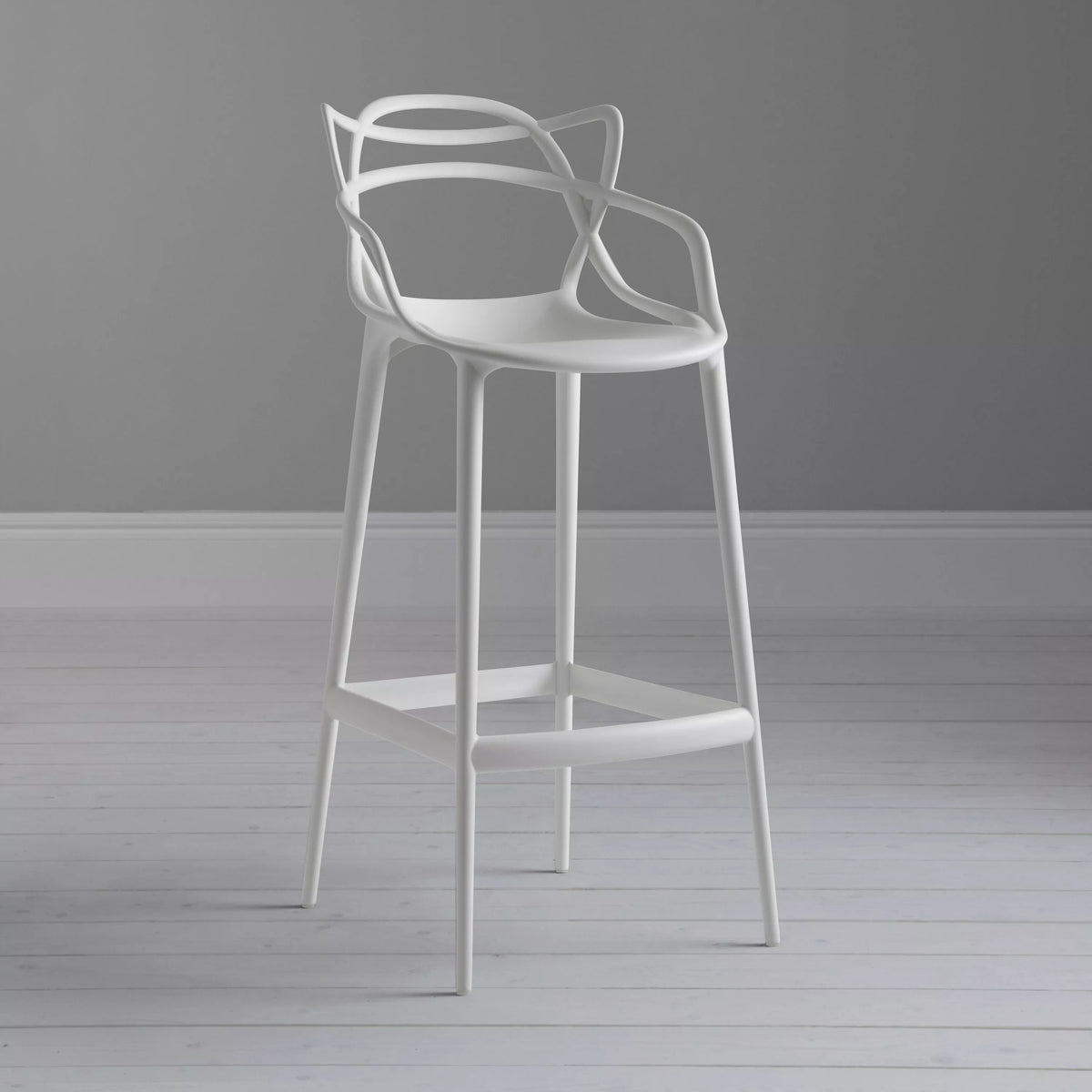 Kartell Philippe Starck for Kartell Masters Bar Stool, White