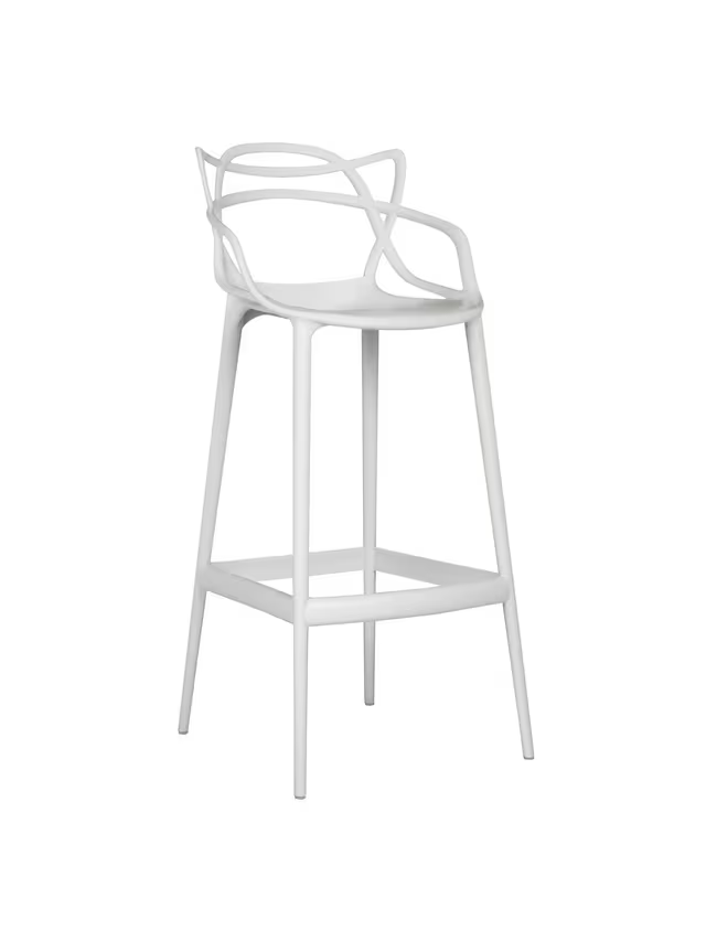Kartell Philippe Starck for Kartell Masters Bar Stool, White